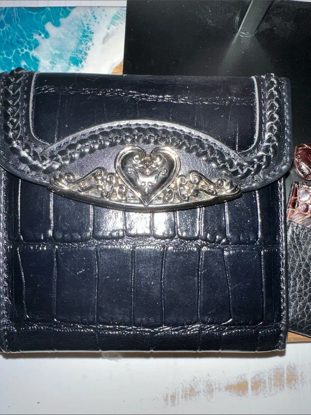 Brighton Black Leather wallet and Card Holder.